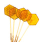 Sparko Sweets Natural Honeycomb Lollipops, Made In Usa, No Artificial Ingredients, No Corn Syrup, 40 Pieces, 1.2-Inch Diameter, 1.5 Lbs, Gold – Ideal For Tea Stirrers, Sore Throat Remedy, And Gifts