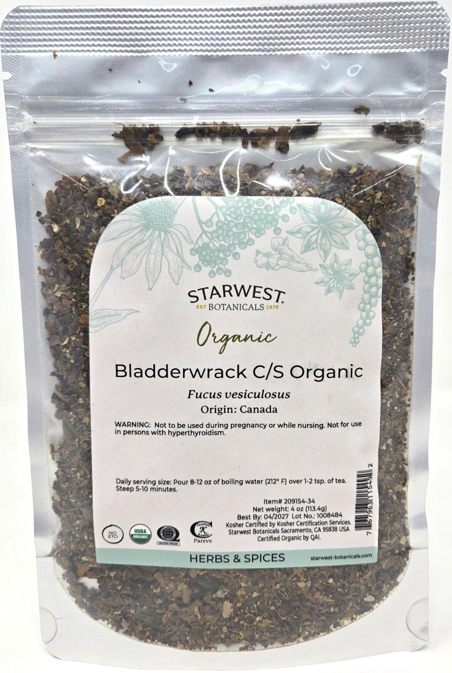 Bladderwrack C-S Organic - 4 Ounce