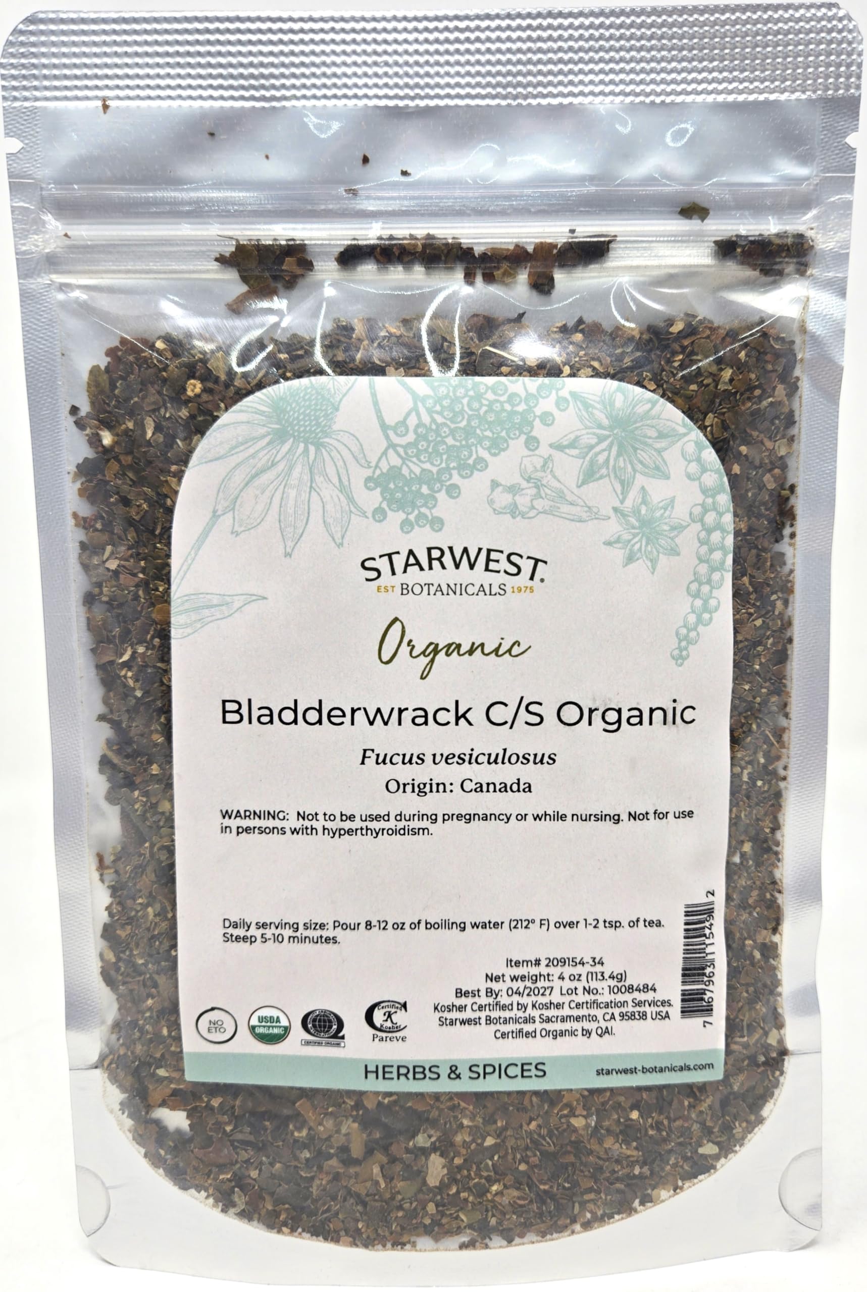 Bladderwrack C-S Organic - 4 Ounce
