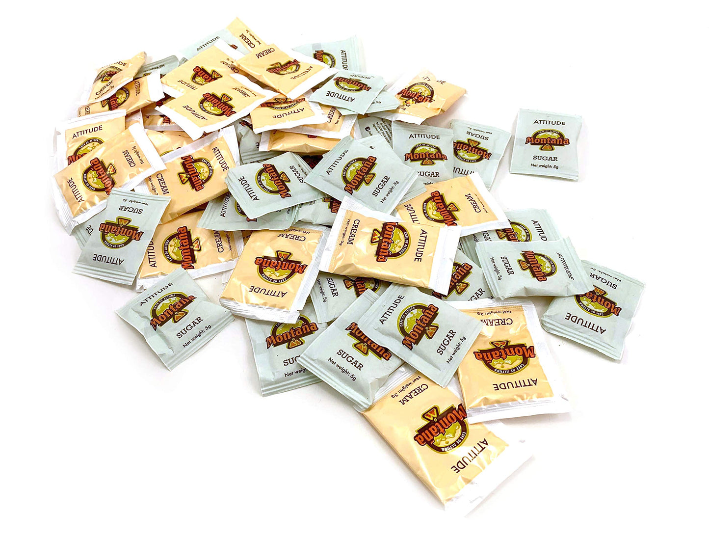 Single Serve Powdered Coffee Creamer Packets With Pure Cane White Sugar Packets, 150 Count