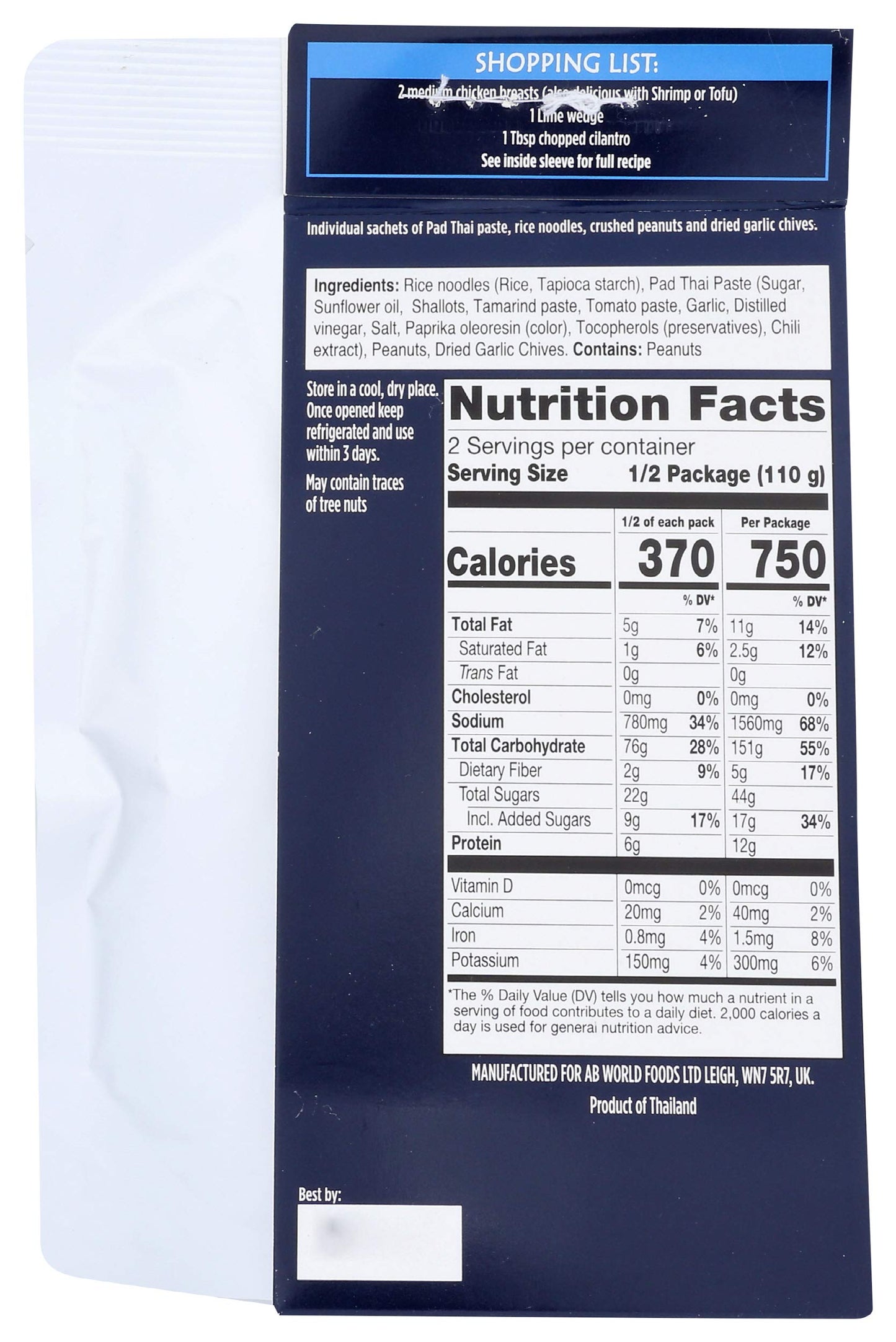 Blue Dragon 3 Step Pad Thai Kit, 7oz
