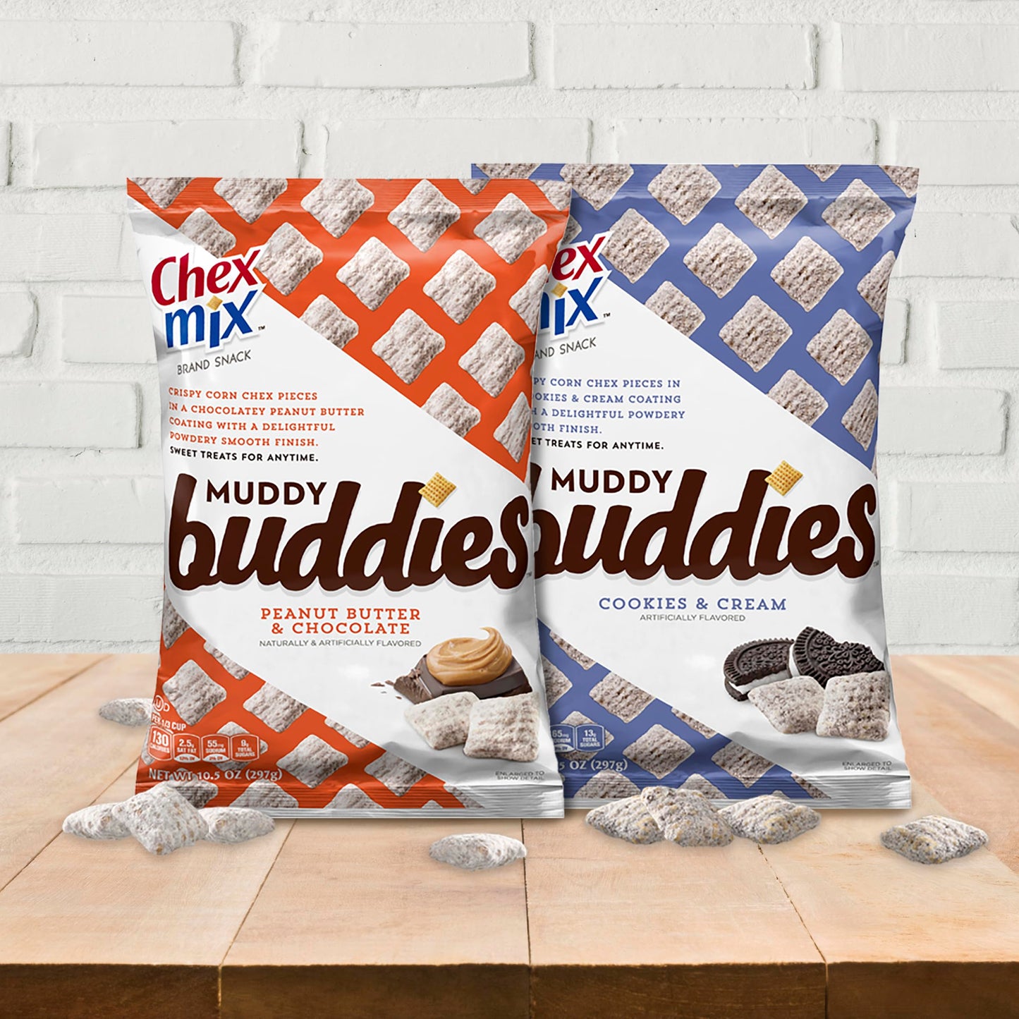 Chex Mix Muddy Buddies Brownie Supreme, 4.5 Oz, (Pack of 7) - Delicious Snack Mix