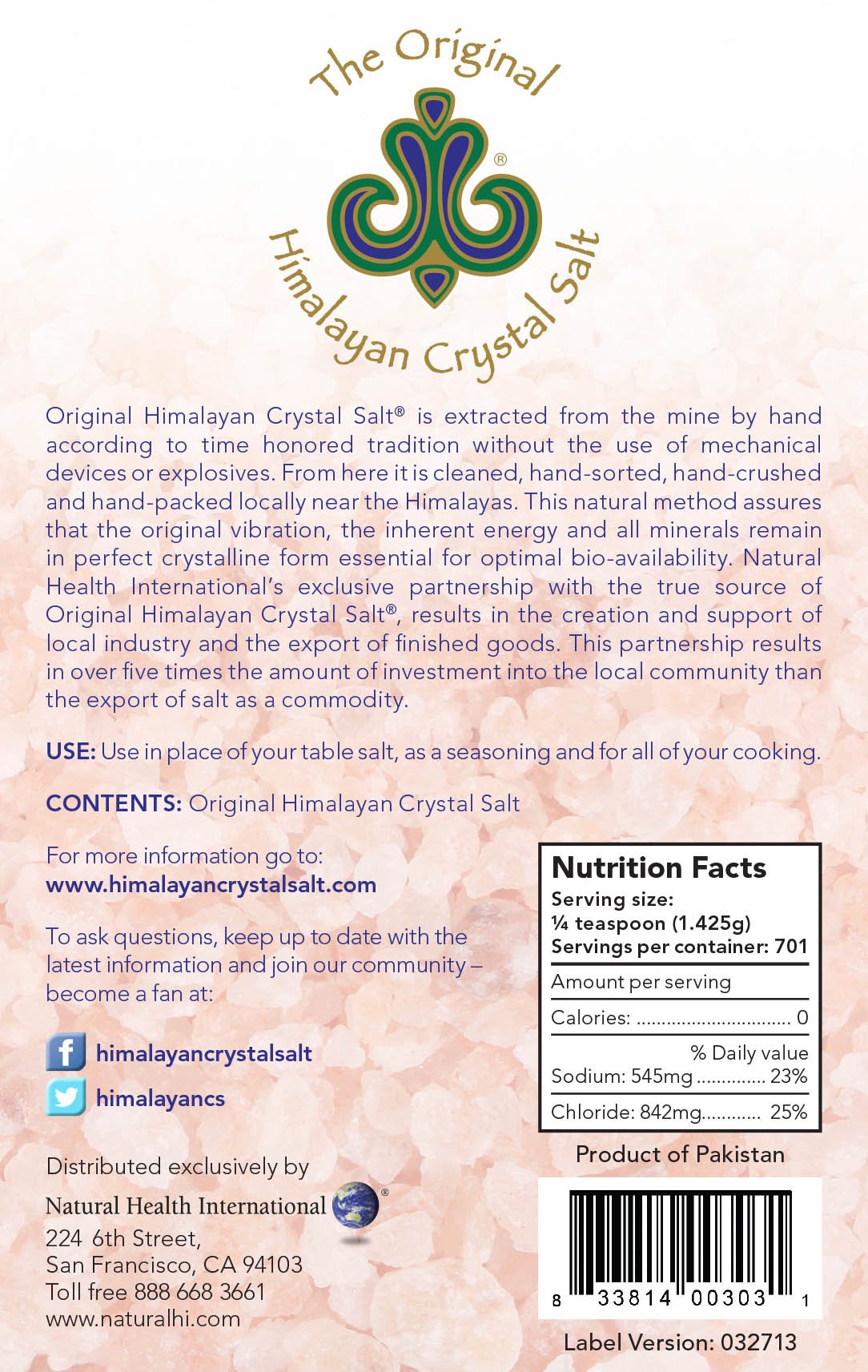Original Himalayan Crystal Salt - Coarse Granulated