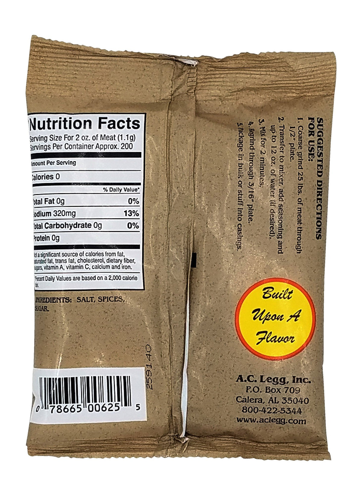 Old Plantation Seasonings Pork Sausage Seasoning Blend - 8 Ounce Pack