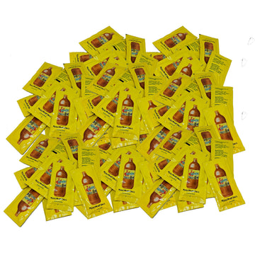 Valentina Mexican Hot Sauce Picante Salsa Seasoning Salt Spice Mix Made From Chili Peppers Perfect For Chips Fast Foods Lunch Snacks or More 100 Packets of 0.3 Oz. (8 grams) 