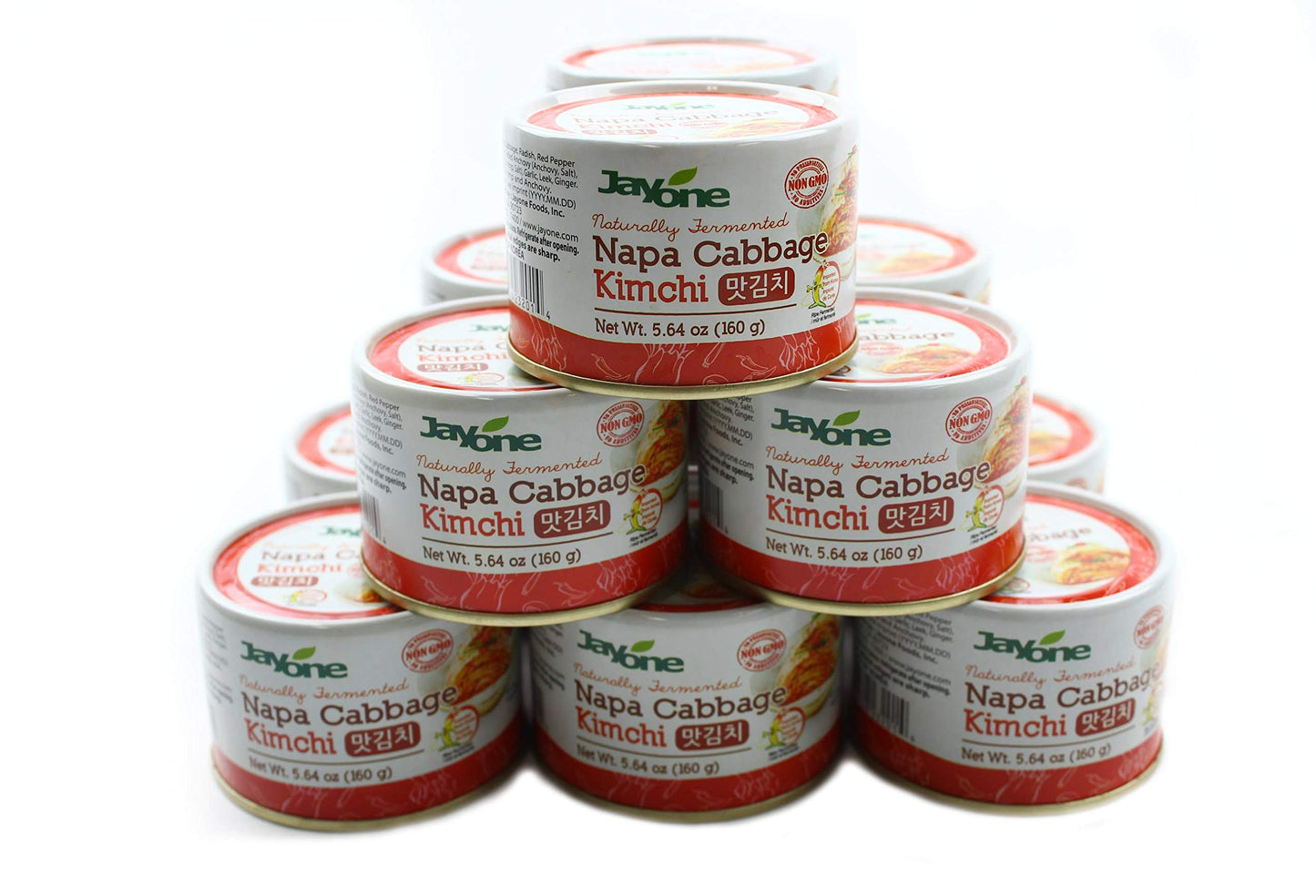 Korean Canned Kimchi, Napa Cabbage Kimchi, Naturally Fermented, Non-Gmo, No Preservatives, No Additives- (5.64Oz X 12)