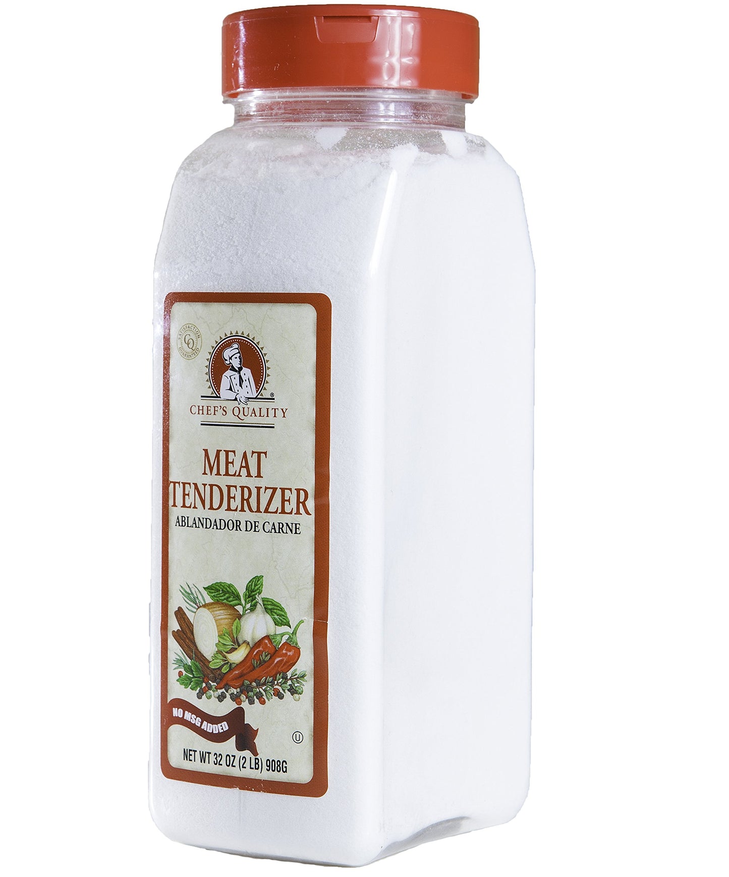 Chefs Quality Meat Tenderizer with No MSG Added - 32 Oz Bottle
