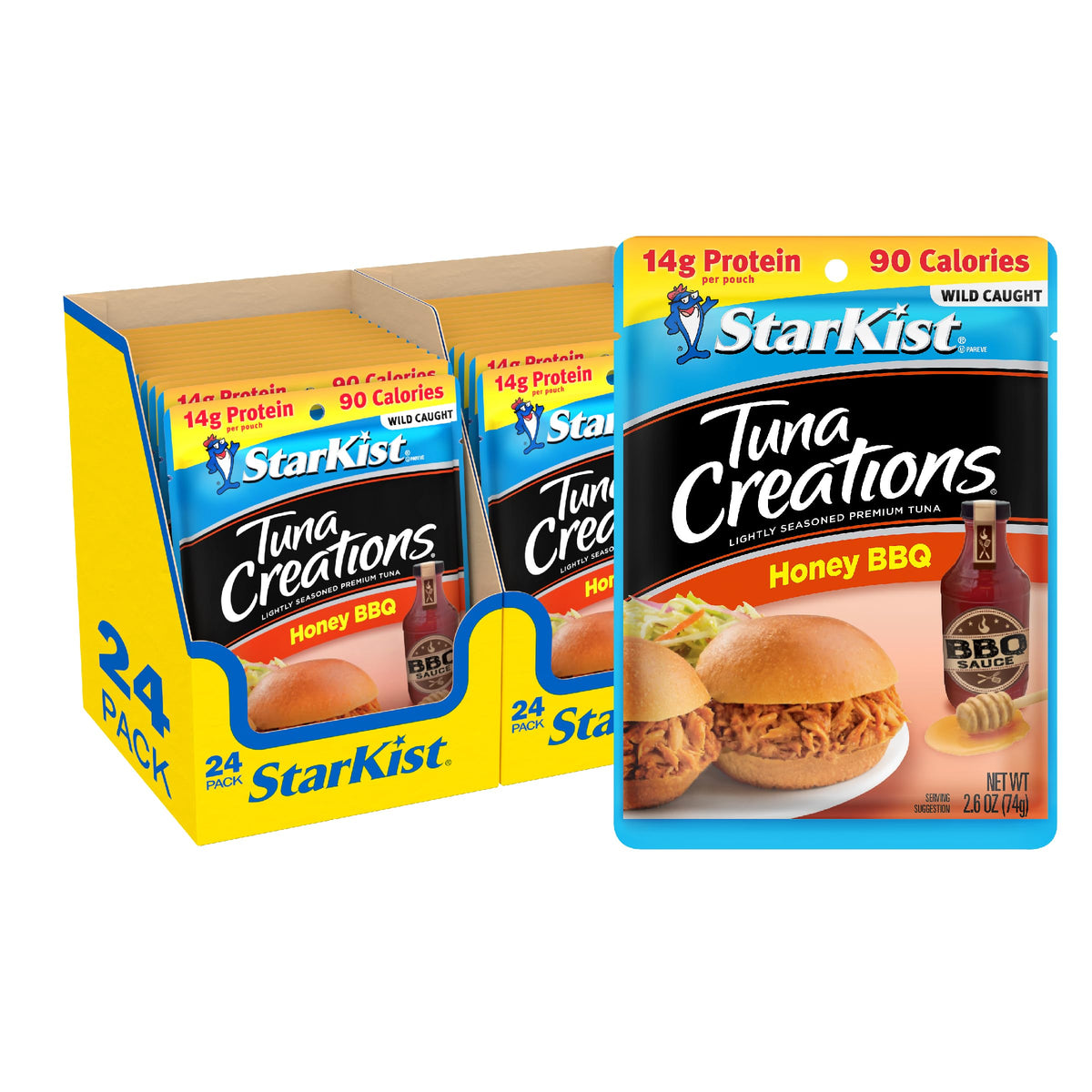 StarKist Tuna Creations Honey BBQ, 2.6 Oz, Pack of 24