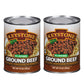 Keystone All Natural Ground Beef 14 Ounce Long Term Emergency Survival Food Canned Meat | Fully Cooked Ready To Eat | Gluten Free Family Pack Of 2
