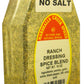 Marshalls Creek Select Spices RANCH DRESSING SPICE BLEND NO SALT 10 oz.
