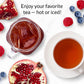 The Republic of Tea HiCAF Pom-Berry Black Tea, High Caffeine, 50 Tea Bags, Pomegranate Blueberry Flavor