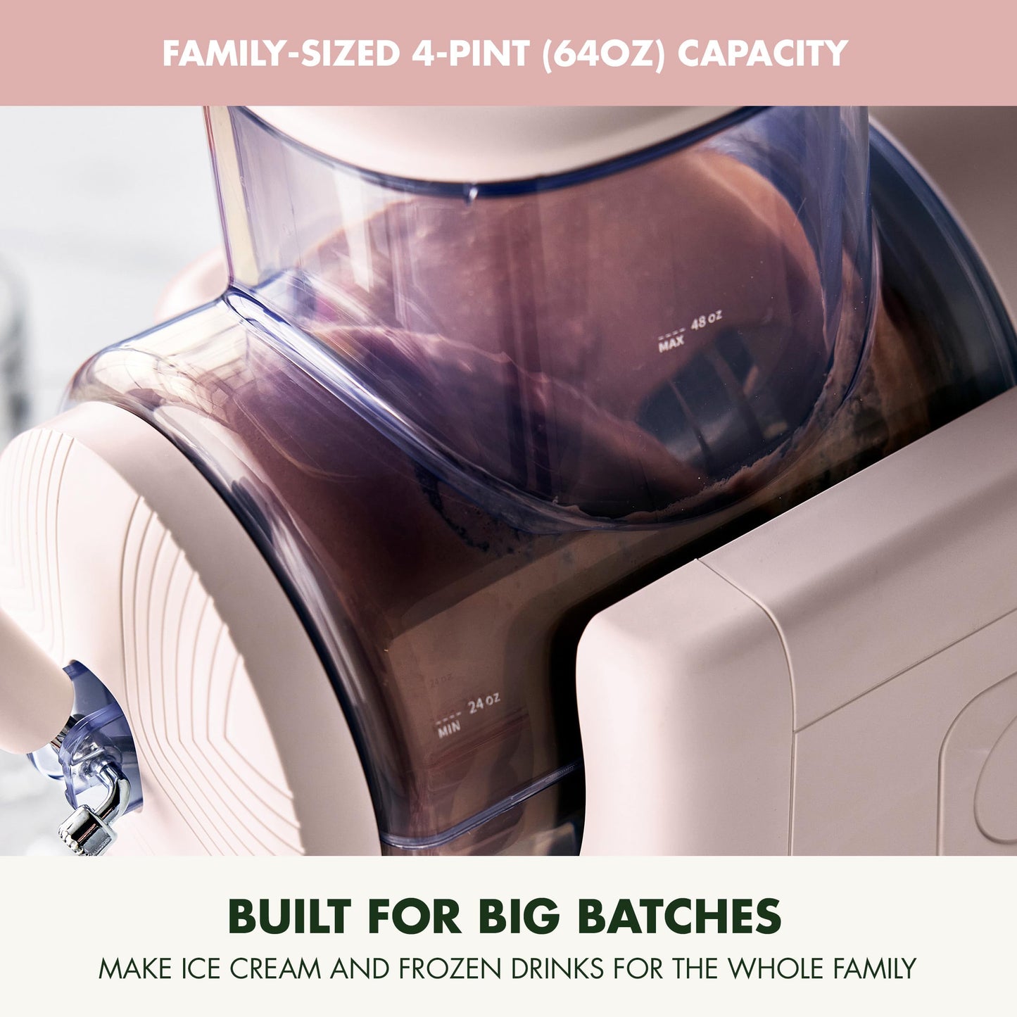 GreenPan Frost Ice Cream Machine & Frozen Drink Maker, Soft Serve, Slushie, Milkshakes & Cocktails, No Freezer Needed, 15-in-1,