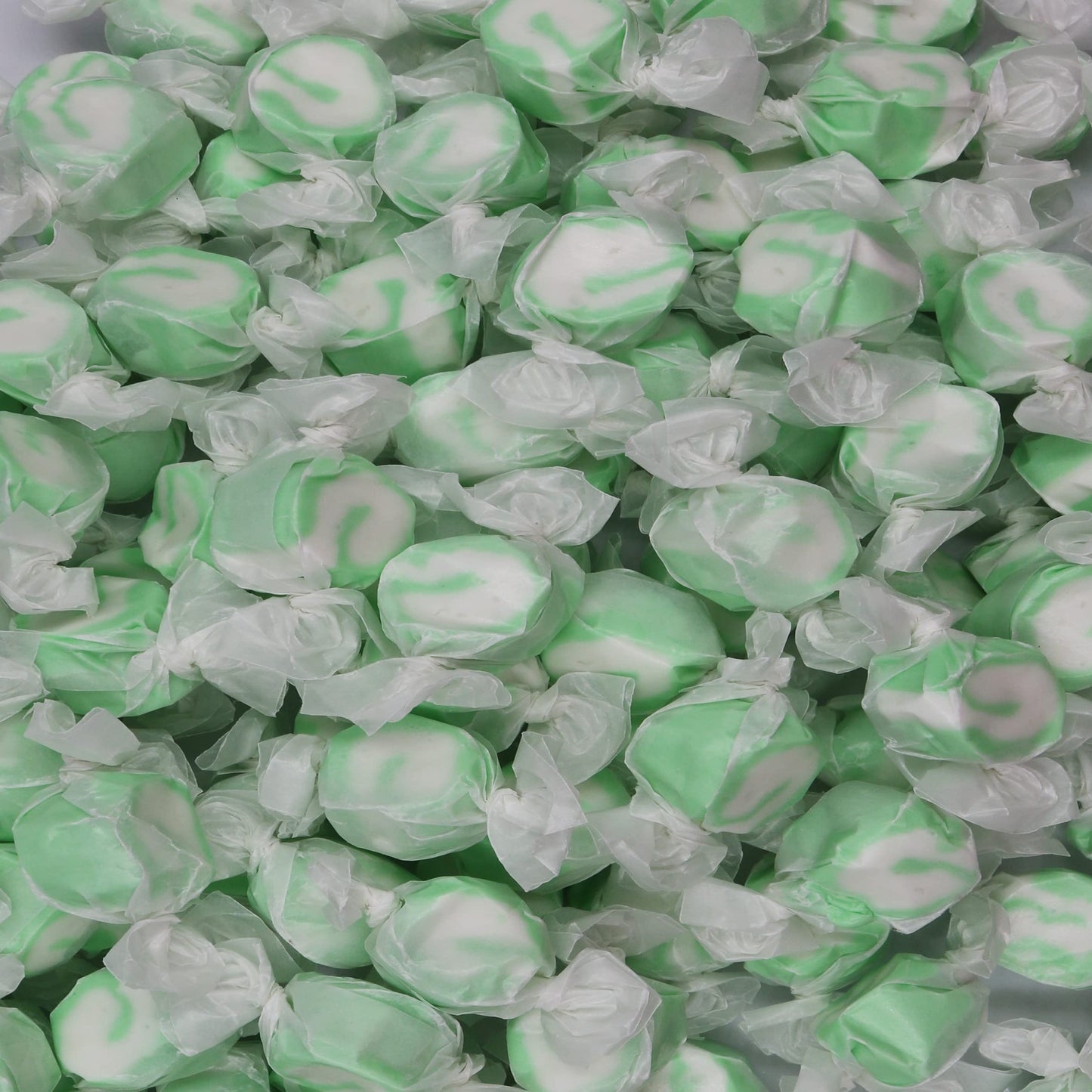 Gourmet Soft And Chewy Salt Water Taffy Candies - Individually Wrapped - Bulk Bags (Spearmint, 5 Pound (Pack Of 1))
