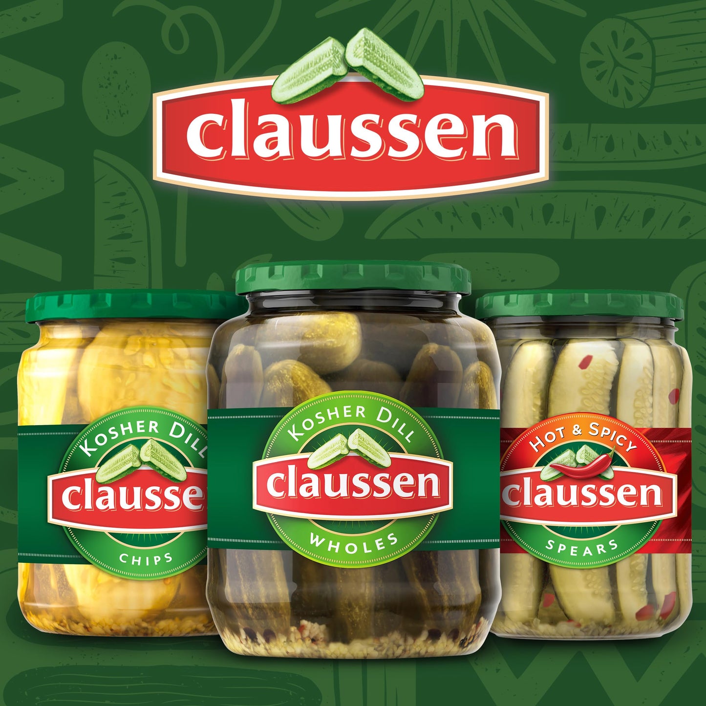 Claussen Kosher Dill Pickle Wholes, 32 fl. oz. Jar