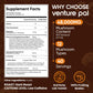 Venture Pal Mushroom Collagen Coffee - Instant Coffee with Biotin, Folate & Vitamin C - 30 Servings