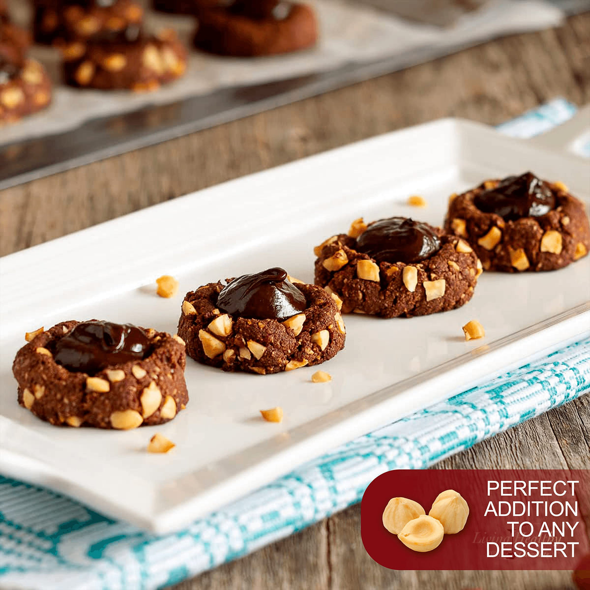 We Got Nuts Blanched Hazelnuts Filberts, Dry Roasted Unsalted - No Shell - Packed Fresh in Resealable Bag (16oz - 1 Pound Bag)