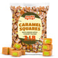 Caramel Cubes Candy - 2 Pound Bulk Pack (About 150 Count) - Green Apple Filling - Individually Wrapped
