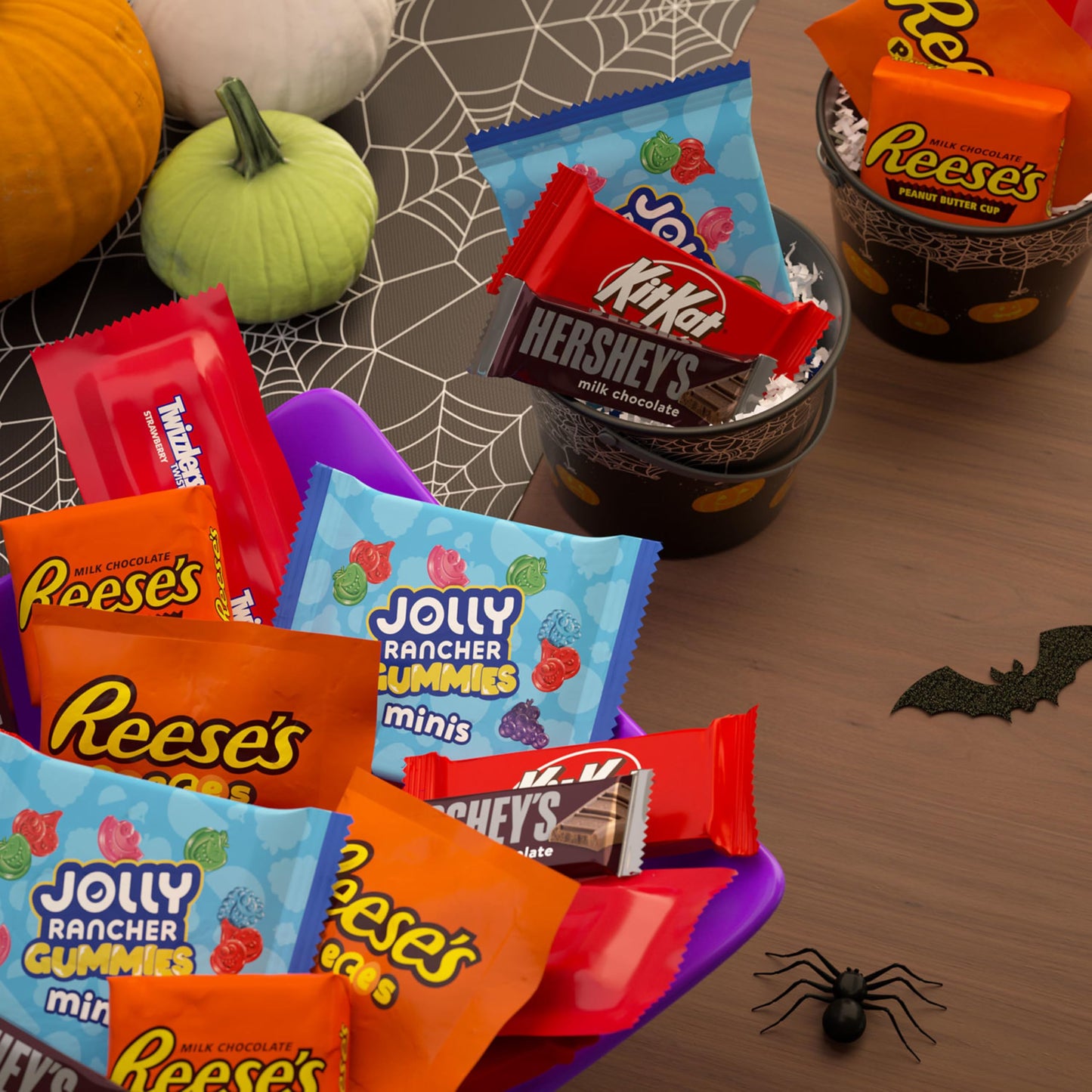 HERSHEYS Assorted Flavored, Halloween Candy Bulk Bag, 34.09 oz (70 Pieces)