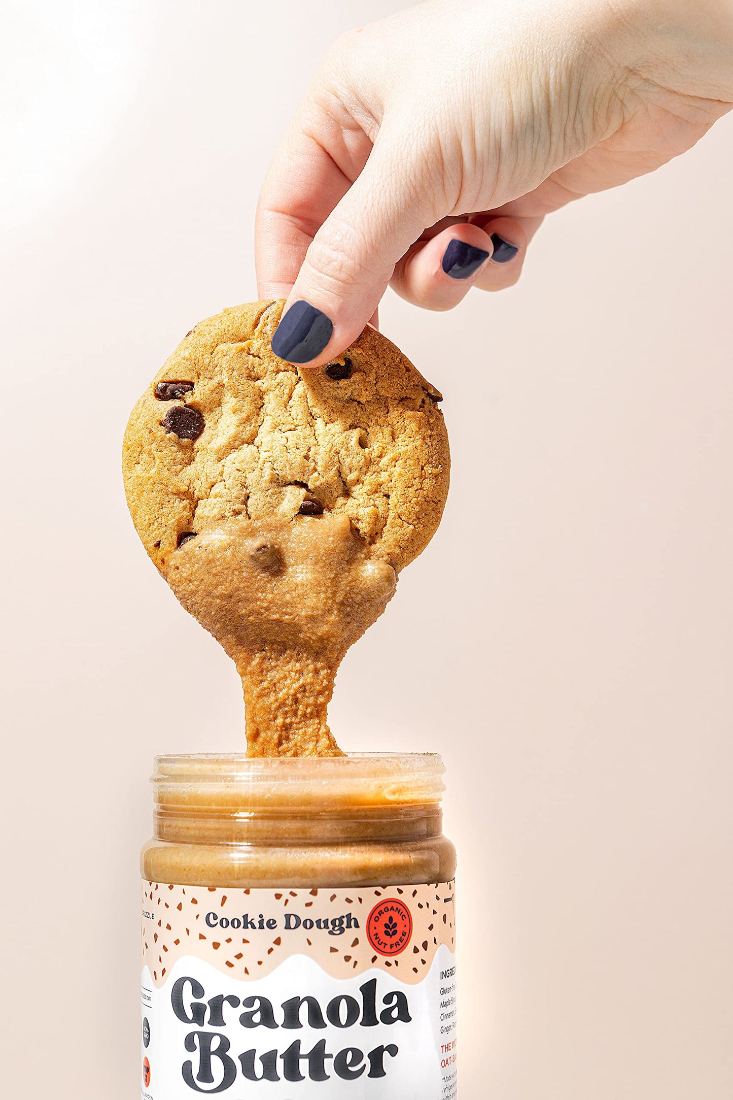 KWEEN Oat Haus Cookie Dough Granola Butter (Chipless) | Peanut-free, Almond (Tree-Nut) Free, & School-Safe (Top 8 Allergen Free)