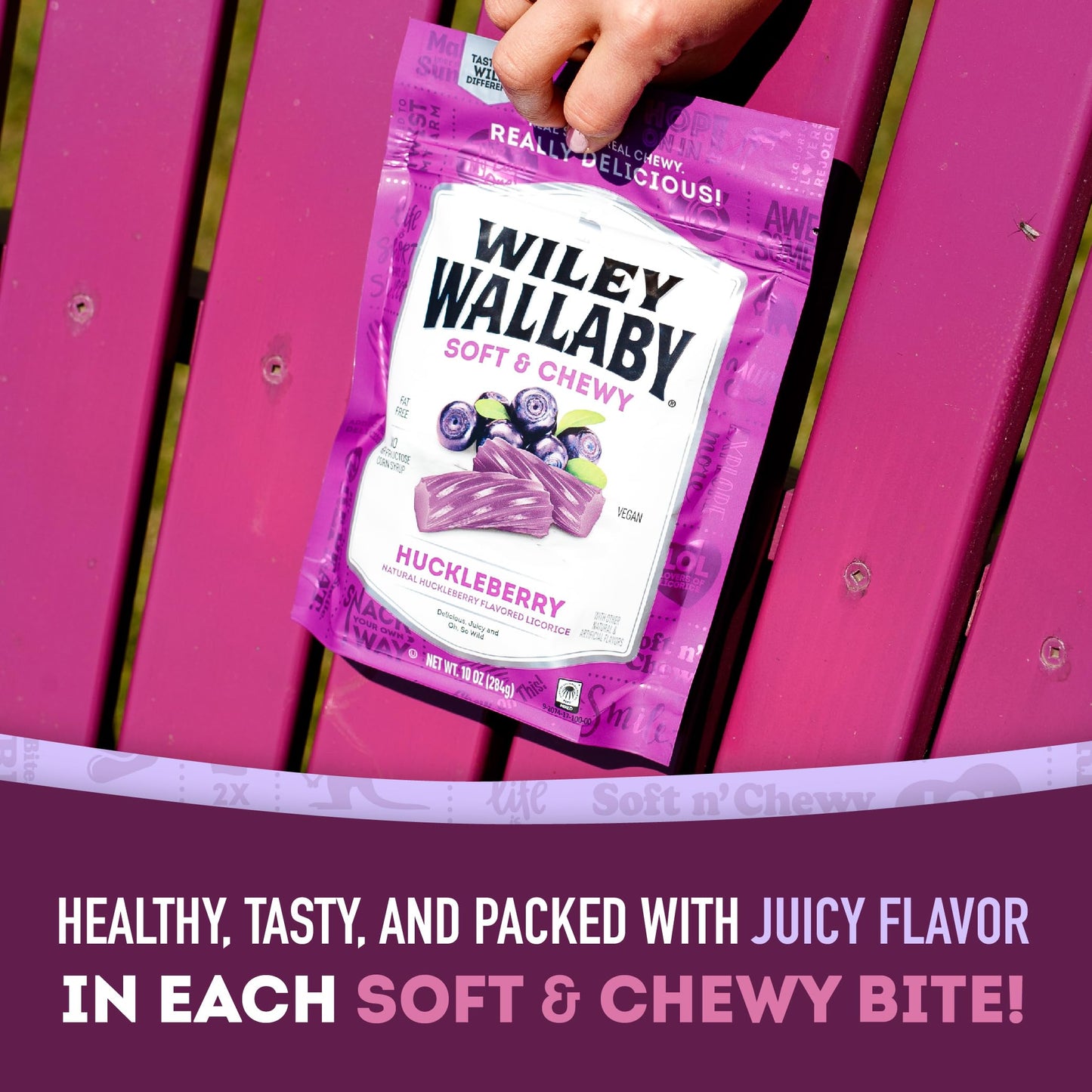 Wiley Wallaby Licorice 24 Ounce Classic Gourmet Soft & Chewy Australian Huckleberry Licorice Candy Twists, 3 Pack