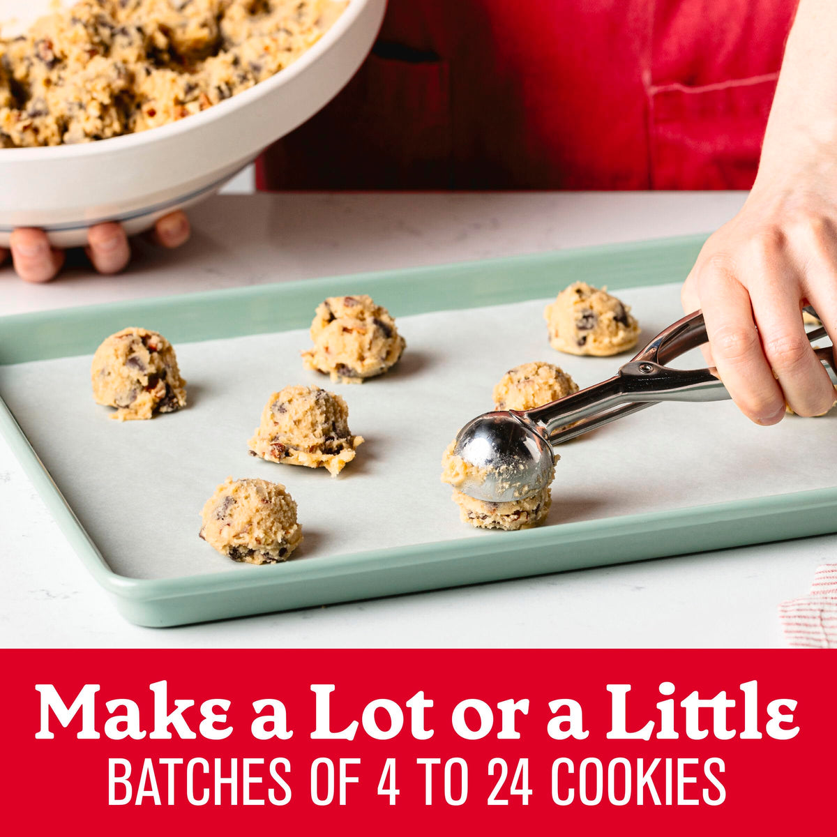 Betty Crocker Batchables Chocolate Chip Cookie Mix, Mix And Bake 4 To 24 Per Batch, 28 Oz. (Packing May Vary)
