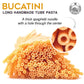 ANTICO PASTIFICIO MORELLI Bucatini Pasta Noodles - Premium Organic Duspirit-inspired flavor Wheat Semolina - 17.6oz / 500g - Yellow