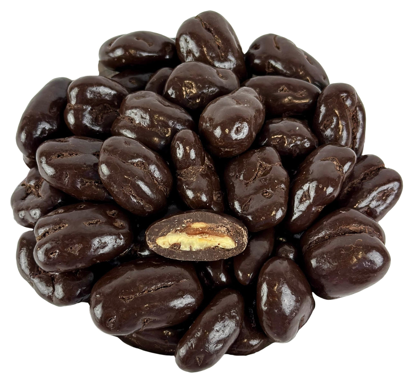 Dark Chocolate Covered Pecans  1 Pound