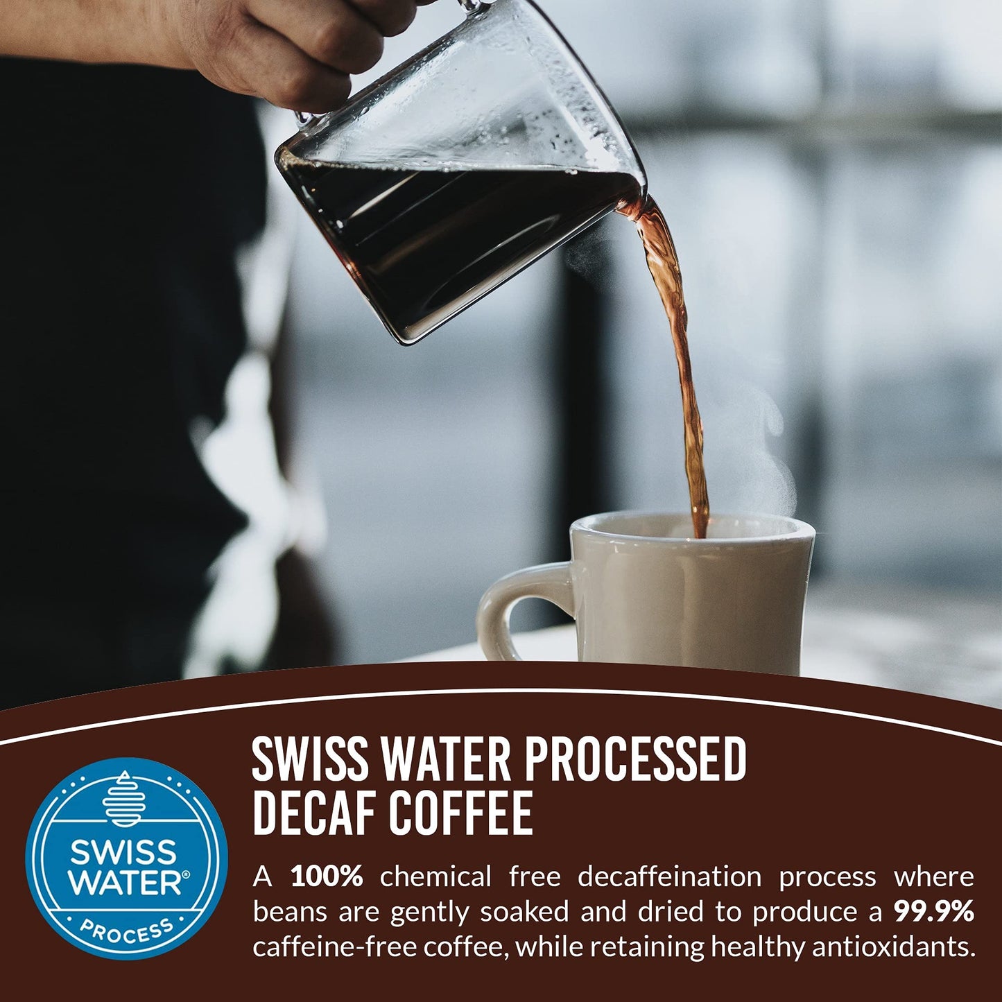 Aroma Ridge Hawaiian Hazelnut Decaf Coffee, Swiss Water Process, 100% Arabica Beans, Medium Roast,16 Ounces Whole Bean