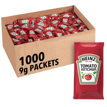Heinz Ketchup Single Serve Packets (9G Packets, Pack Of 1000)