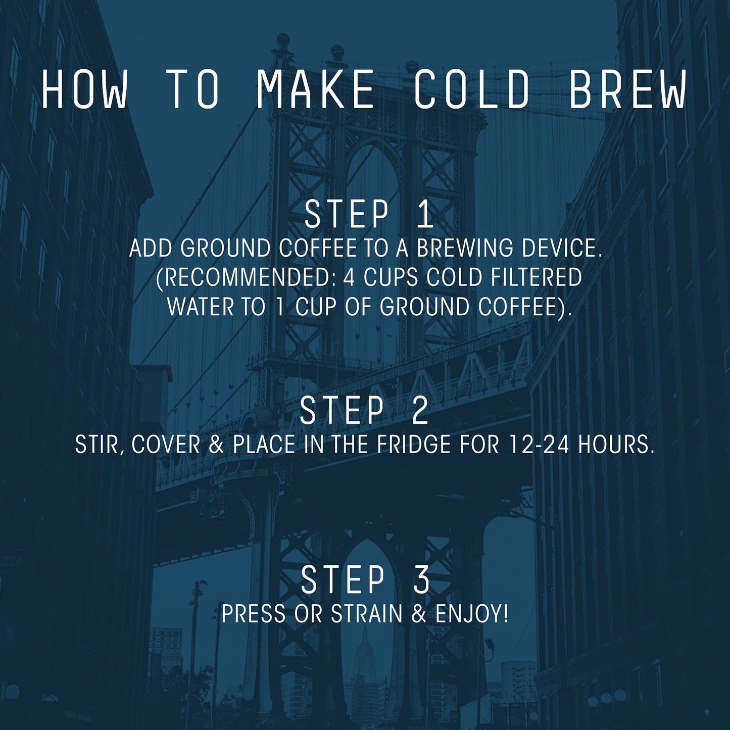 Stone Street Cold Brew Coffee, Breakfast Blend, Low Acid, Medium Roast, Coarse Ground, 32 Ounce
