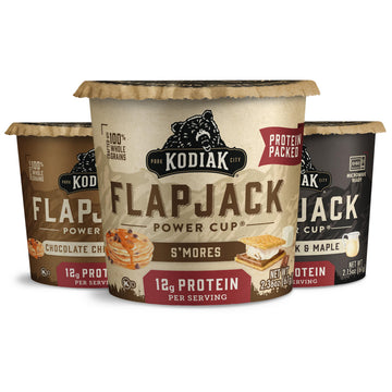 Kodiak Cakes Protein Pancake On The Go Flapjack Cups Mix; Buttermilk, Chocolate Chip, & S’Mores Variety Pack