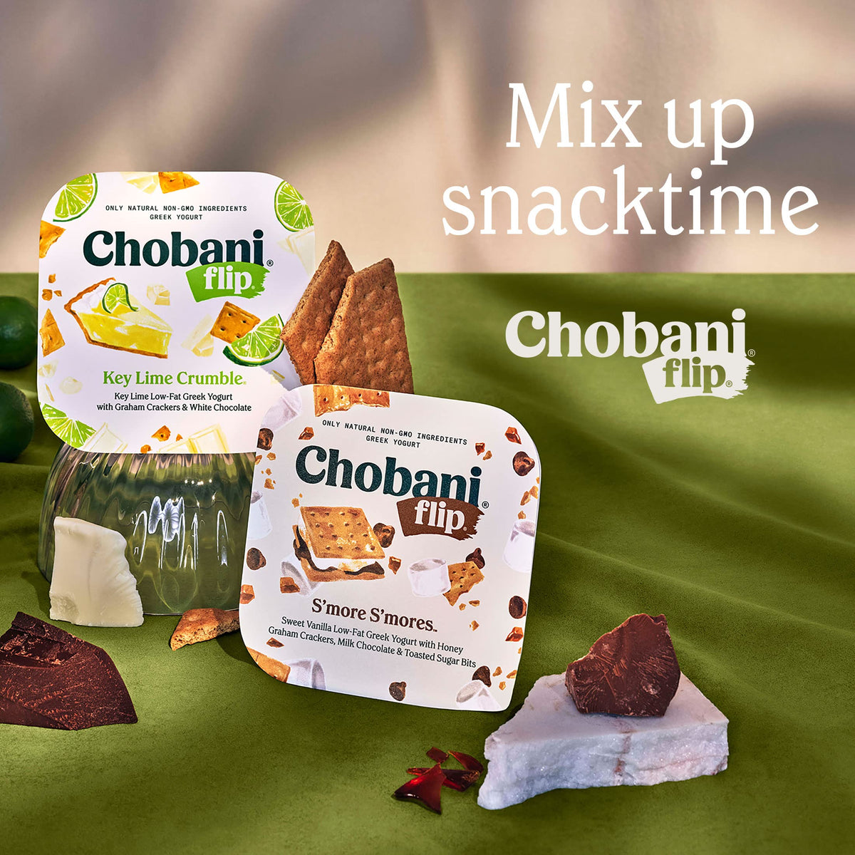 Chobani Flip Low-Fat Greek Yogurt Chocolate Almond Coco Loco 4.5oz