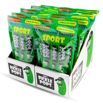 Bobs Pickle Pops Original Dill Juice Flavor Ice Pops - Electrolyte Cramp Relief - 6 Count Pack of 14
