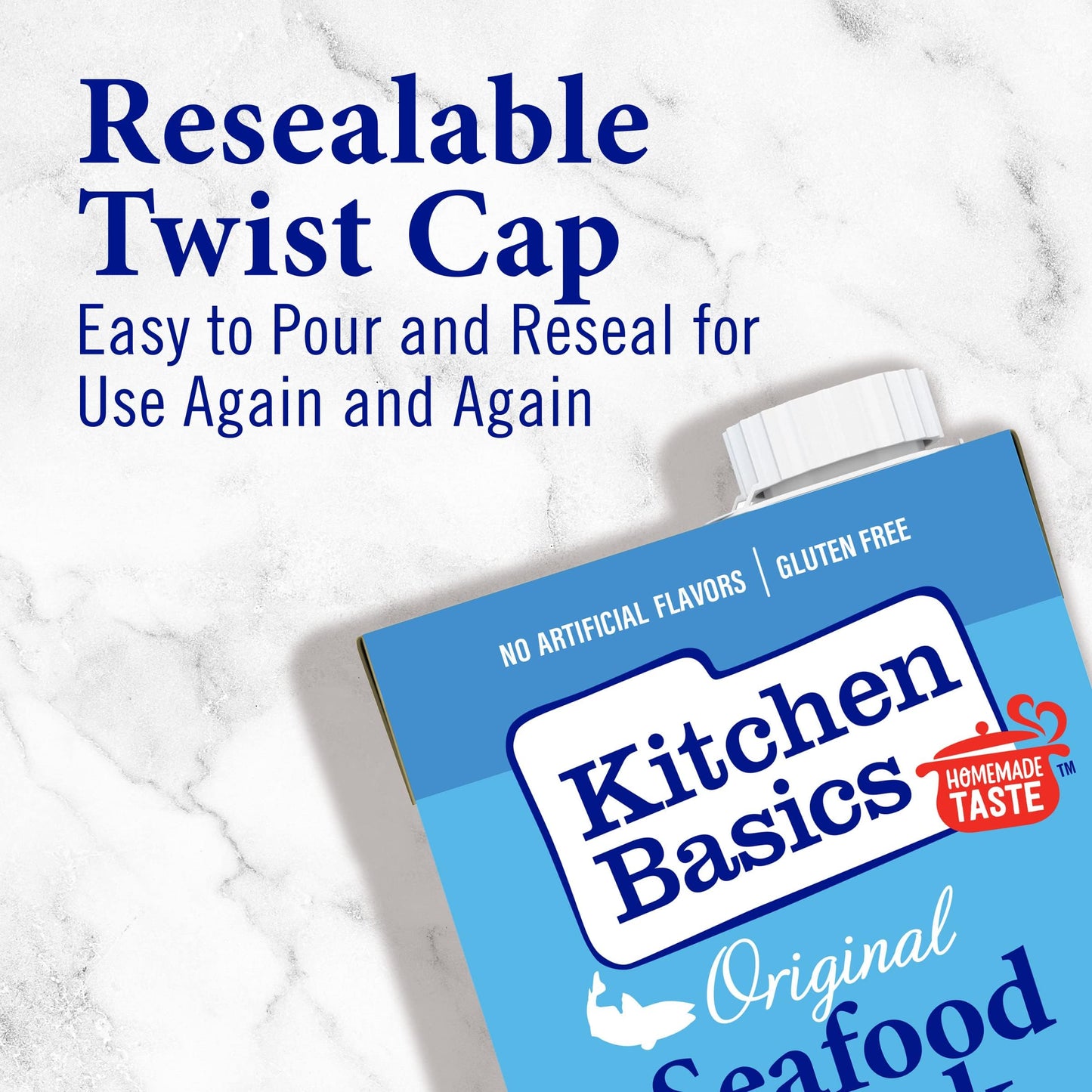 Kitchen Basics Original Seafood Stock, 32 fl oz (Pack of 4)