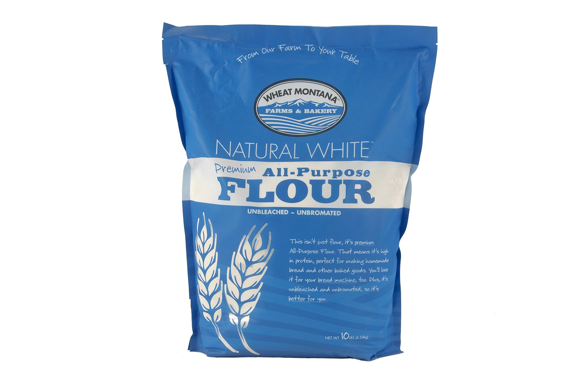 Wheat Montana - Natural White Flour - 1 pack - 10lb bags