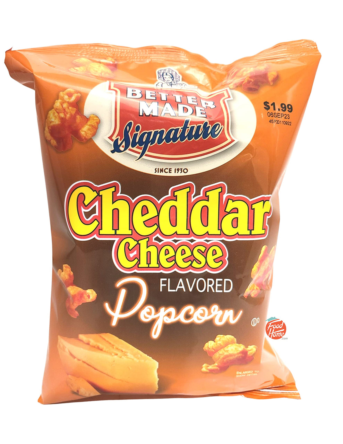 Better Made Signature cheddar cheese flavored popped popcorn 2.75-ounce bag (5)