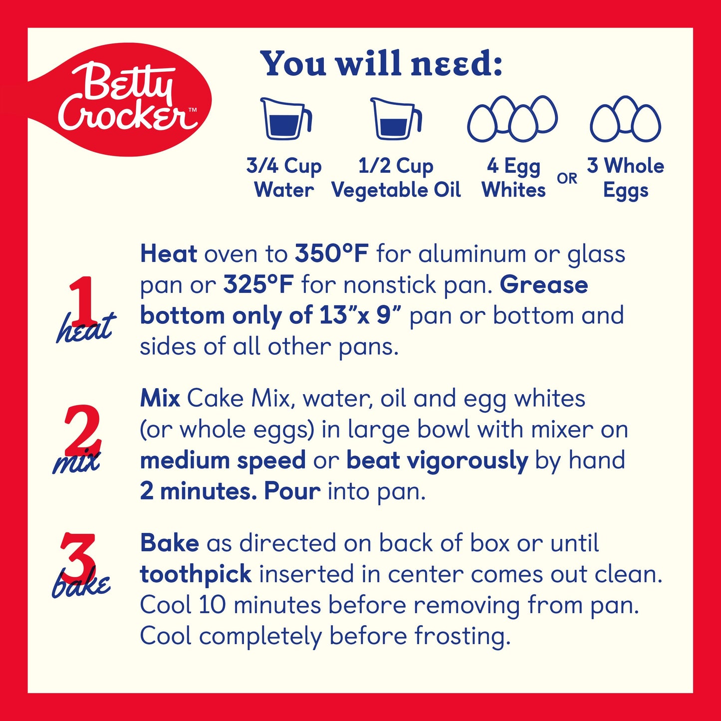 Betty Crocker Super Moist White Cake Mix, 14.25 oz, Ideal for Easter
