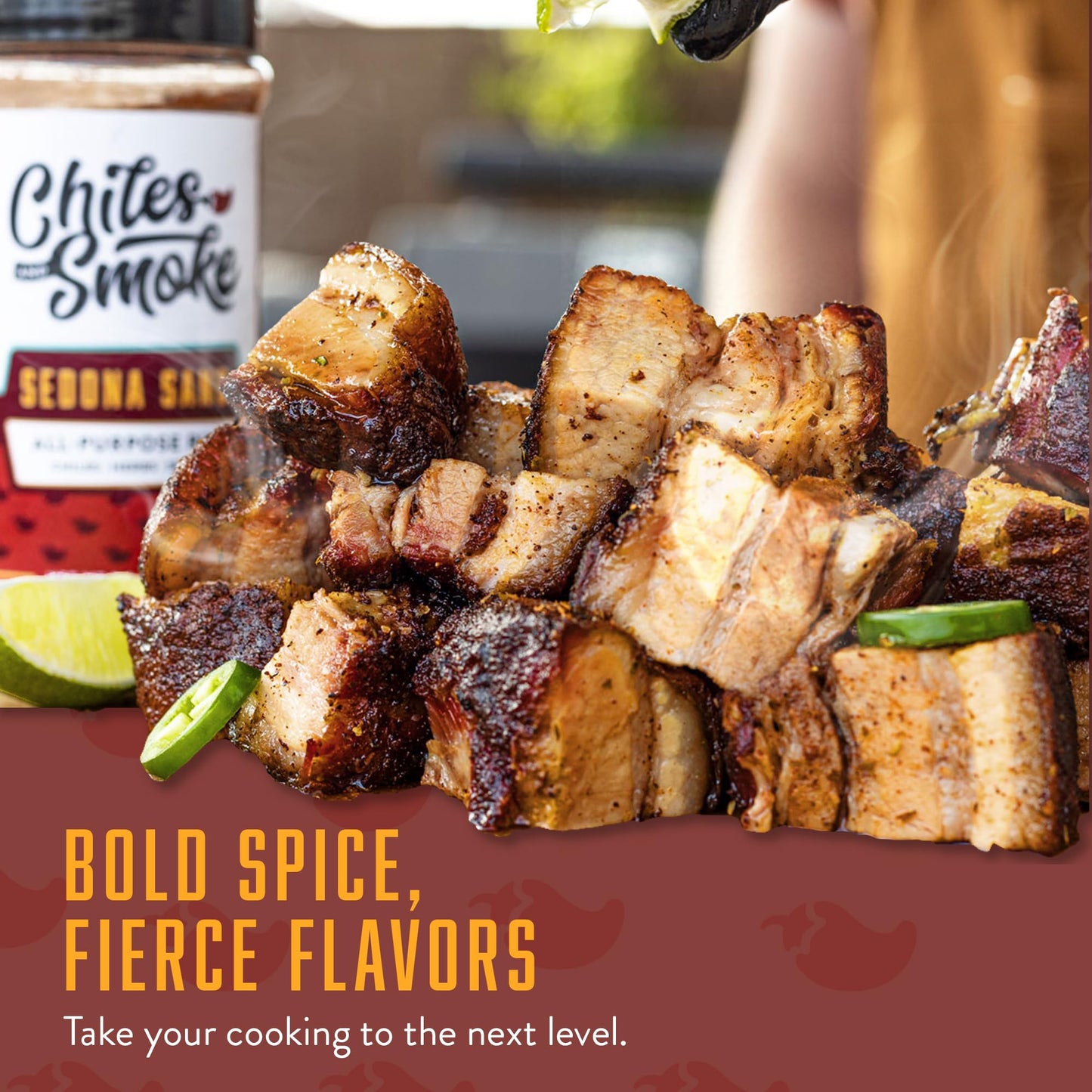 Chiles And Smoke - Sedona Sand Fiesta Seasoning For Chicken Thighs, Meats, Seafood & More, Medium Hot Taco Seasoning With Spices, Sugar-Free Cooking Grilling Gifts, No Dairy, Gluten & Msg, 276 G