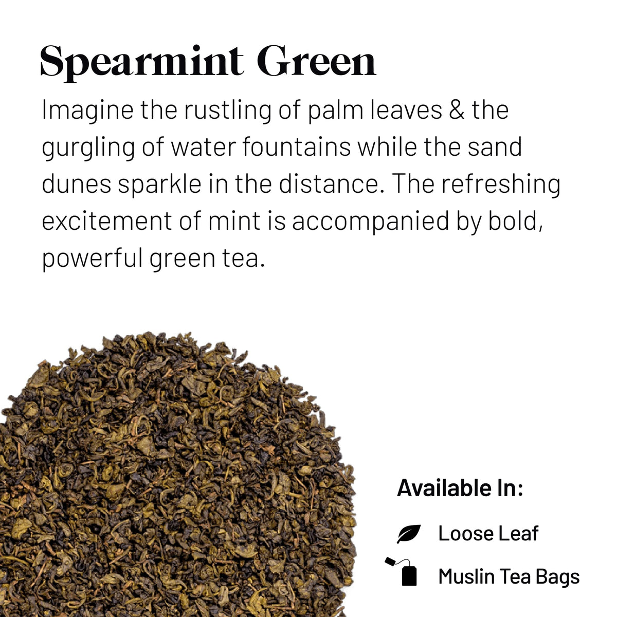 Kusmi Tea - Spearmint Green - Organic Blend Of Gunpowder Green Tea With Mint - Peppermint Tea - Enjoy Hot Or Ice - Organic Flavo