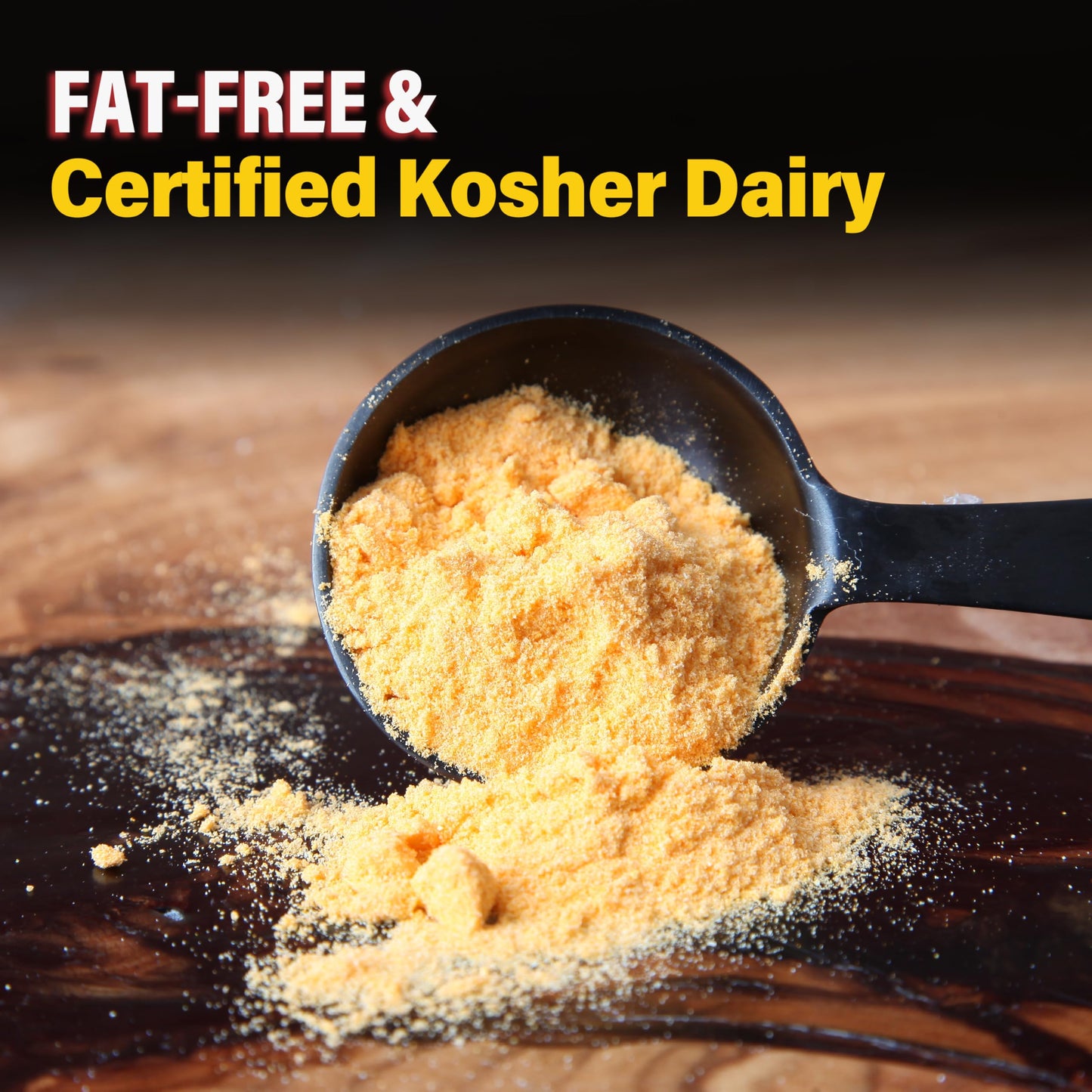 Zesty Cheddar Cheese Popcorn Seasoning - Wabash Valley Farms Cheddar Cheese Powder, Fat Free Cheese Popcorn Topping, Popcorn Fla