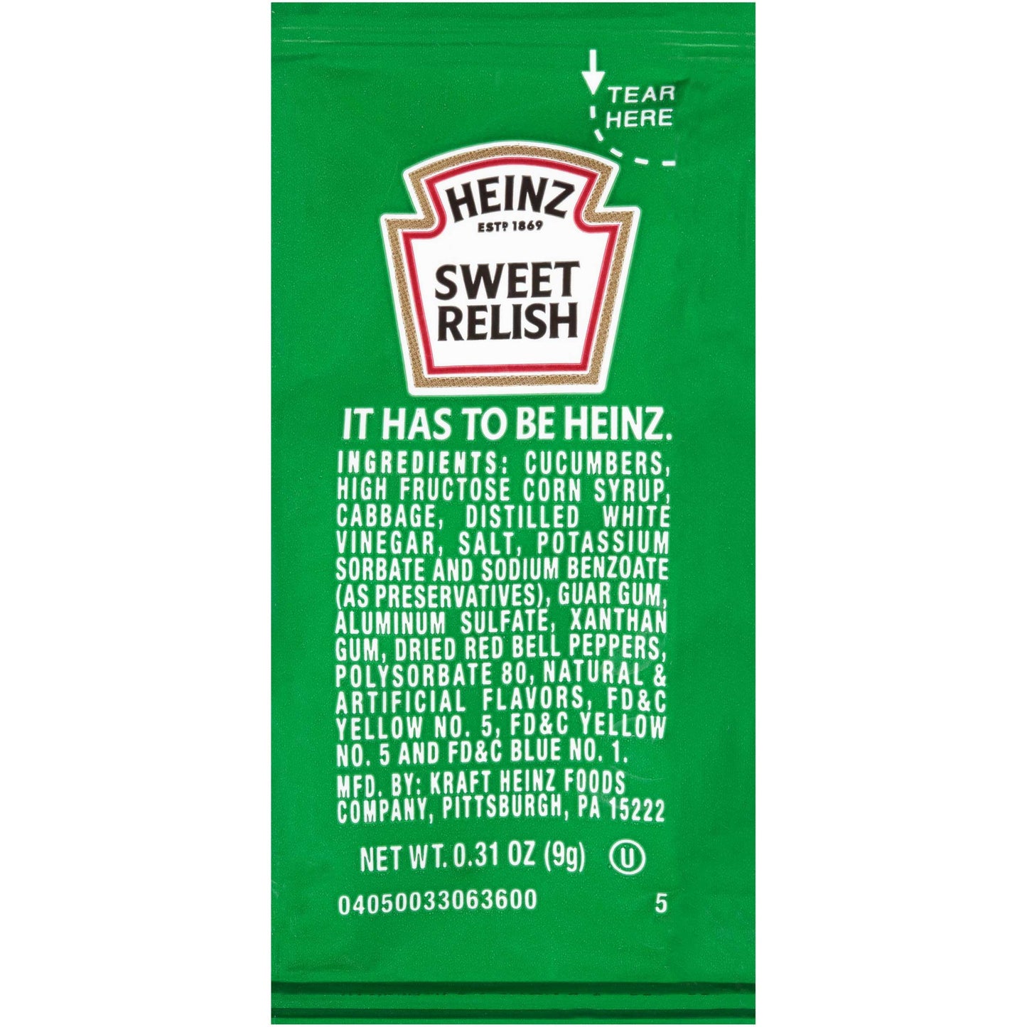 Condiment Variety Pack Single Serve Pouches: Each of KETCHUP, MUSTARD, and RELISH - Perfect for Picnics, Lunch Boxes, BBQs, Trav