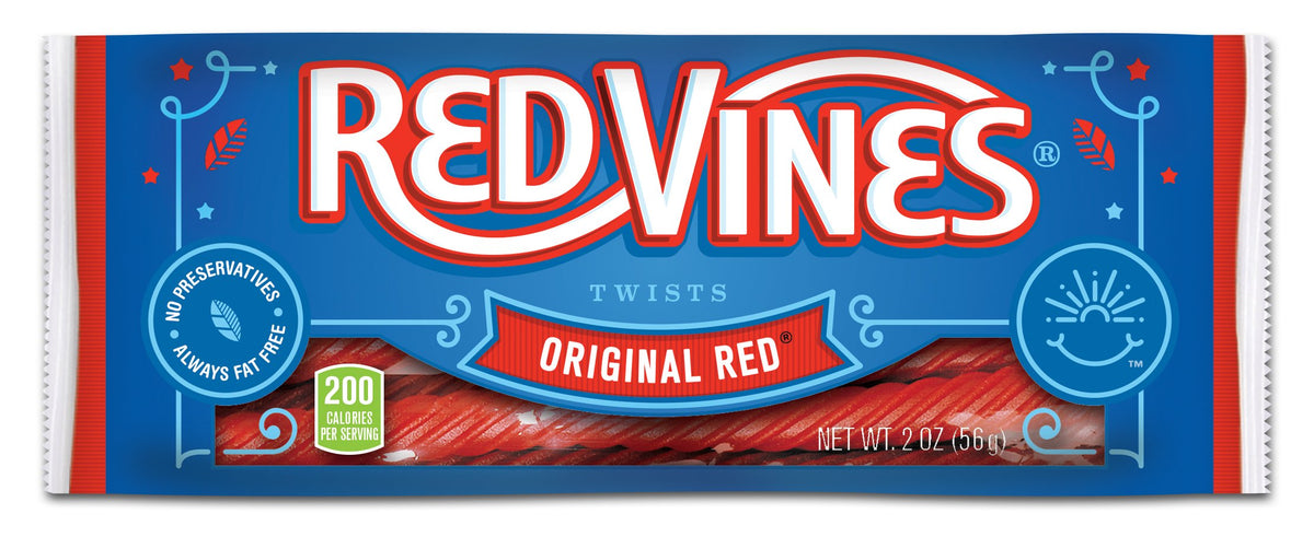 Red Vines Original Red Licorice Twists 2oz Bag (Pack of 16)
