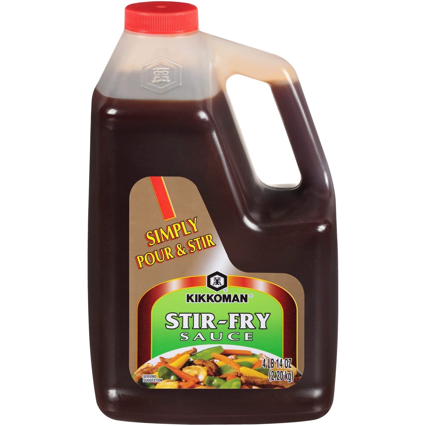 Kikkoman Preservative Free Stir Fry Sauce - Classic Flavor - 4.8 lbs - Sealed Plastic Bottle - Model 2072
