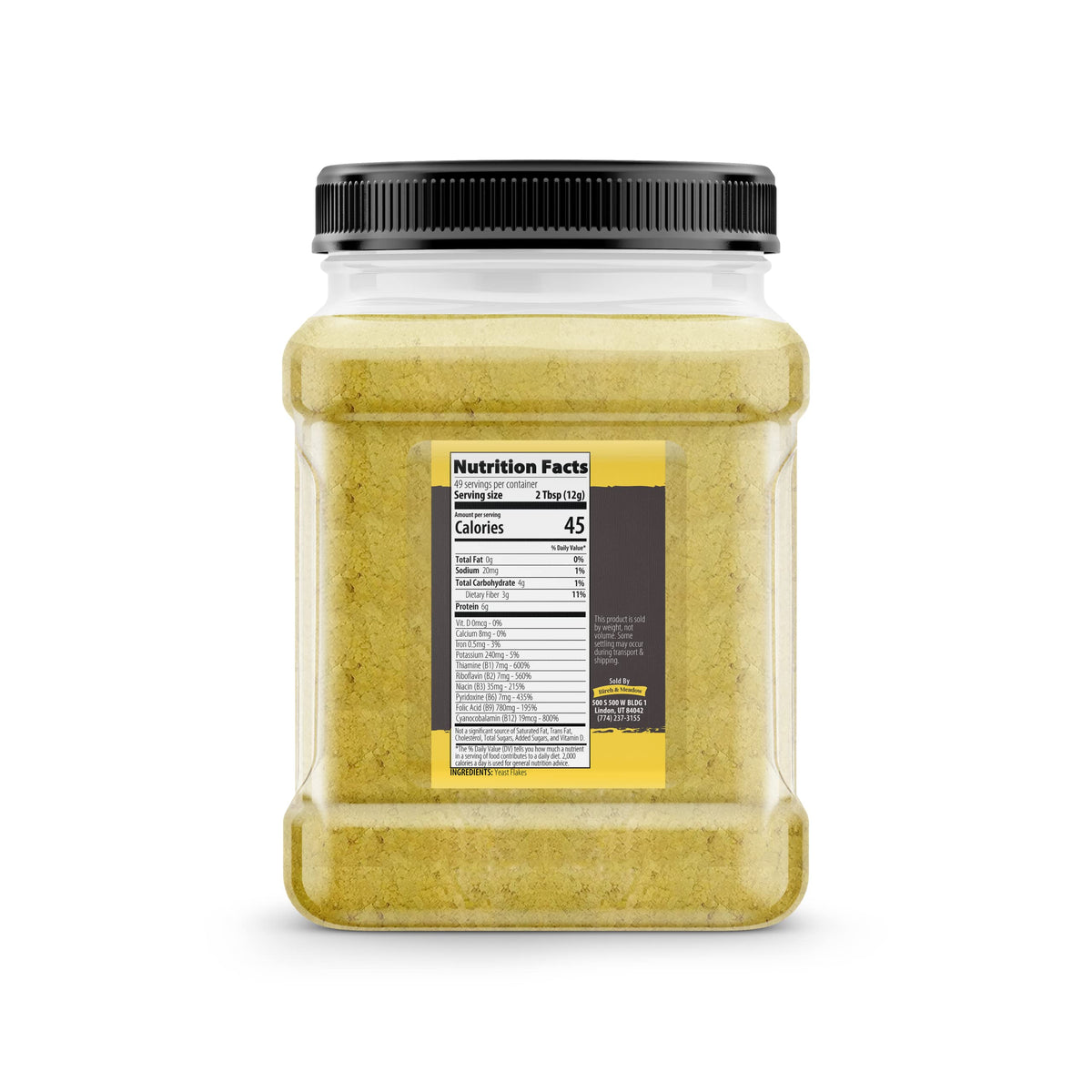 Birch & Meadow 1.3 Lb Of Nutritional Yeast, Popcorn, Yummy Nooch