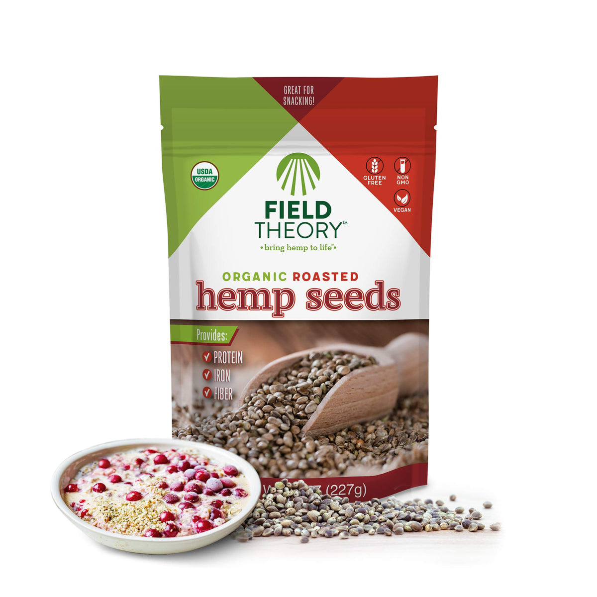 Field Theory - Roasted Hemp Seeds - Case Of 8-8 Oz(D0102H541Nx)