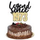 Gyufise 1Pcs Legend Since 1973 Cake Topper 50Th Birthday Cake Decoration Hello 50 Funny 50 And Fabulous Decoration For 50Th Wedd