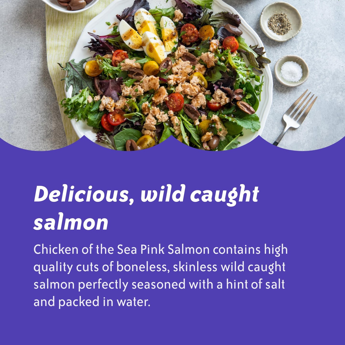 Chicken Of The Sea Pink Salmon In Spring Water, 40 Ounce Packets (Box Of 6), Wild Caught, Boneless, Foodservice Size