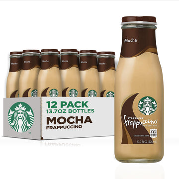 Starbucks Frappuccino Coffee Drink, Mocha, 13.7 Fl Oz Bottles, Pack of 12