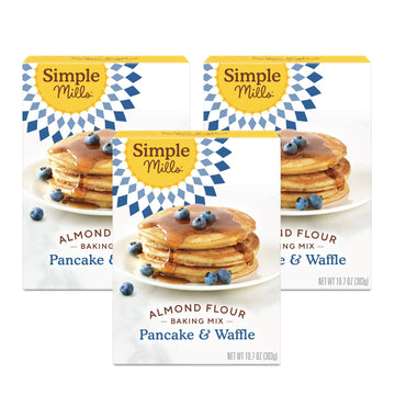 Simple Mills Almond Flour Pancake & Waffle Mix, Original - Gluten Free, Plant Based, Paleo Friendly, Breakfast 10.7 Ounce (Pack 