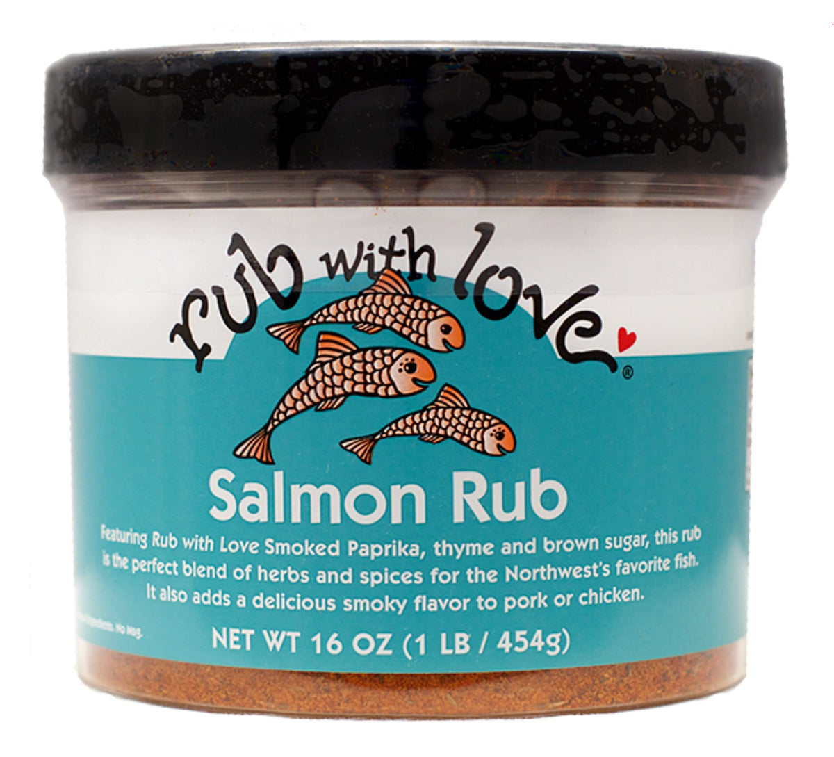 Rub with Love Salmon Rub Seasoning, 16 Ounce (Pack of 1)